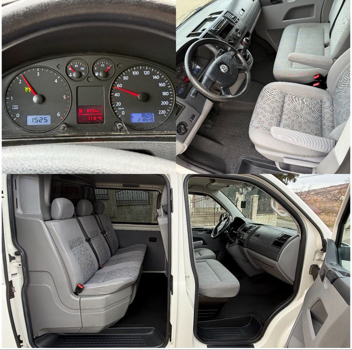 VW Transporter LUNG 6 Locuri 2009 1.9 TDi - 105cp Cabina dubla T5