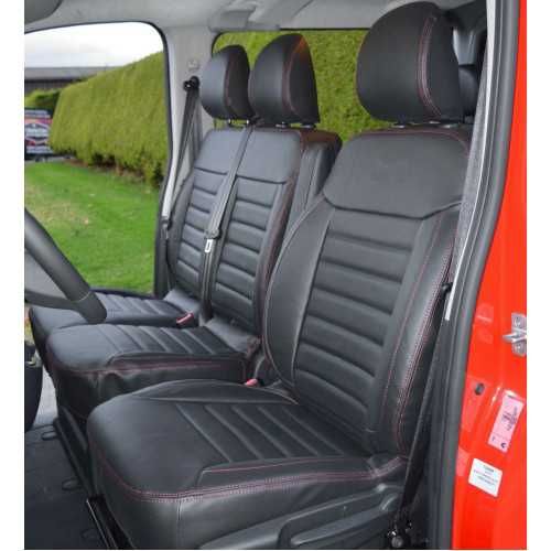 Кожена тапицерия за седалки Renault Master 2011-2020г.., 2+1 , 3 цвята