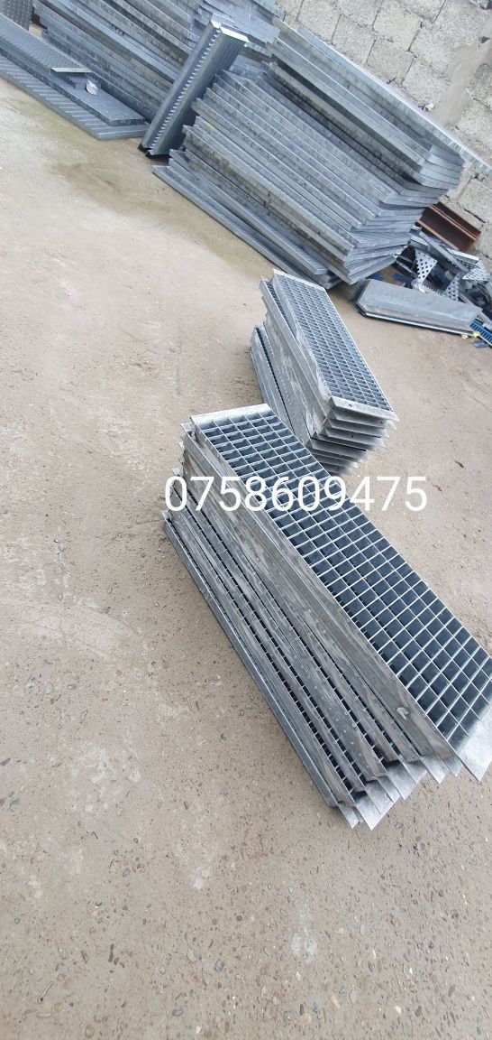 Trepte zincate 80x23 cm