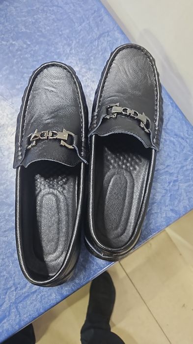 Мужские макасины 43 размера кожанные