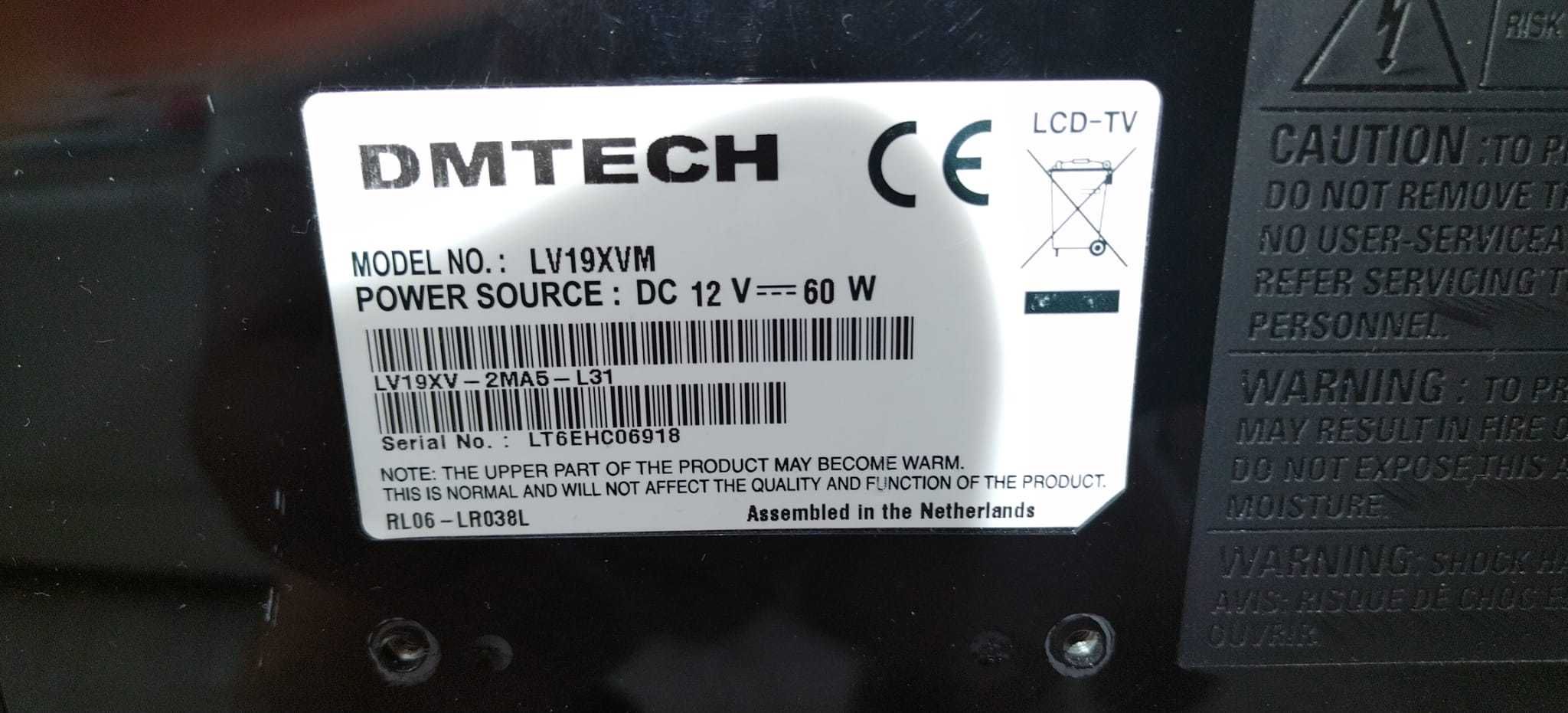 Тв DMTECH DVD 220v и 12v 58см.