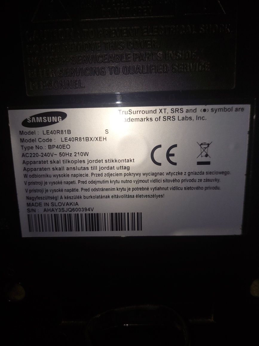 TV Samsung diag 102