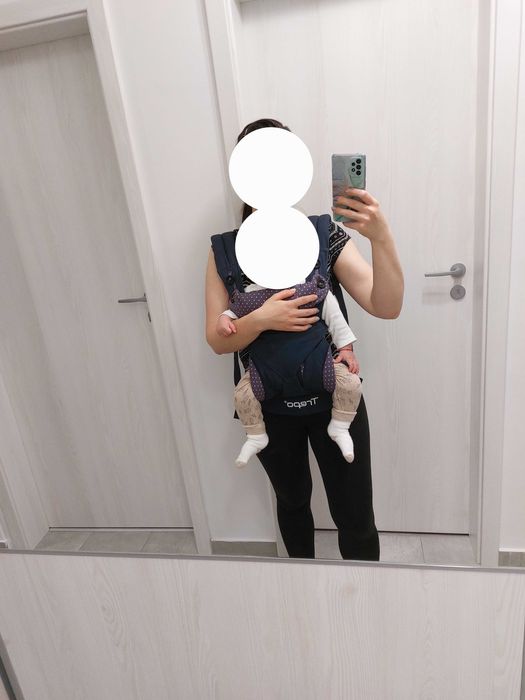 Marsupiu Ergonomic Trepo®, Port-bebe cu 3 pozitii de purtare