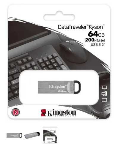 Флешка Kingston DataTraveler Kyson 64GB USB 3.2