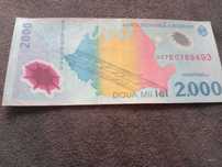 Bancnota de 2000 lei cu eclipsa,din 1999