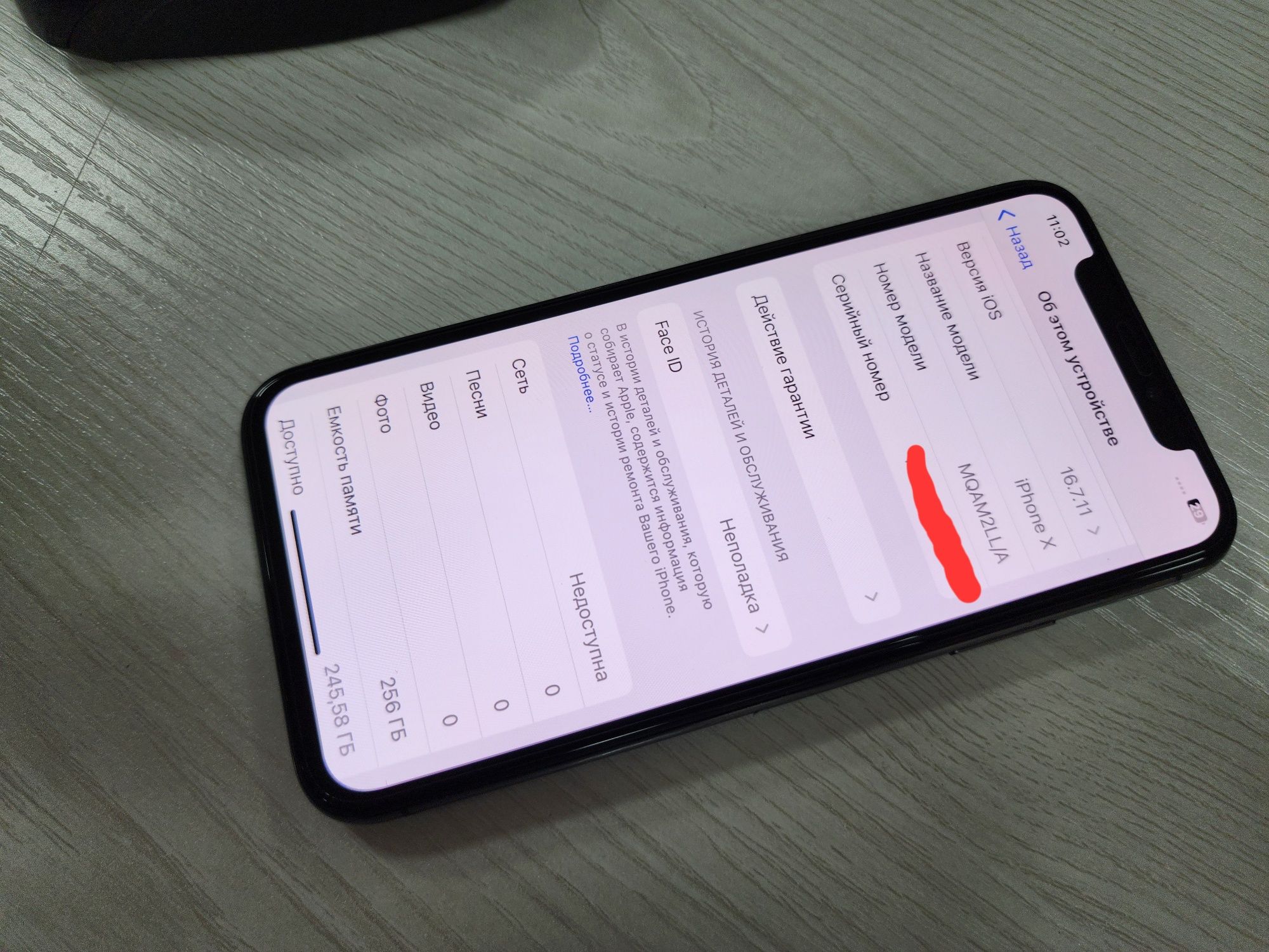 Iphone X Black 256GB ideal Toshken shaxar