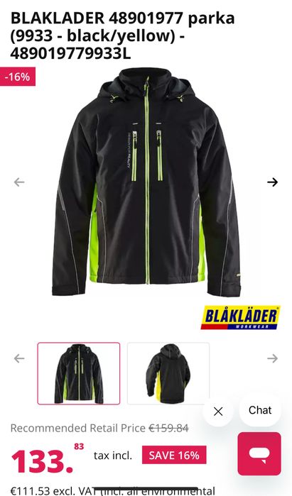 Мъжко водо и ветро непромукаемо яке BLAKLADER . Размер М