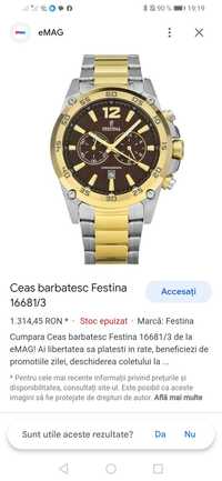 Vând ceas Festina