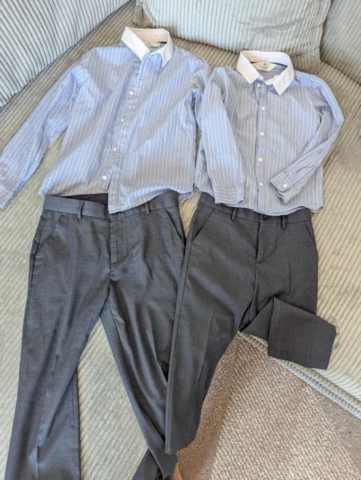 Pantaloni de costum cu cămașa pt băieți