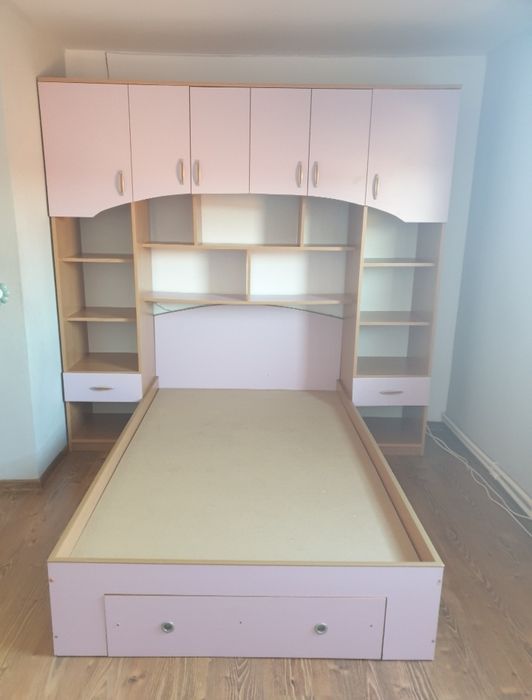 Vand dormitor complet copil (Pink)