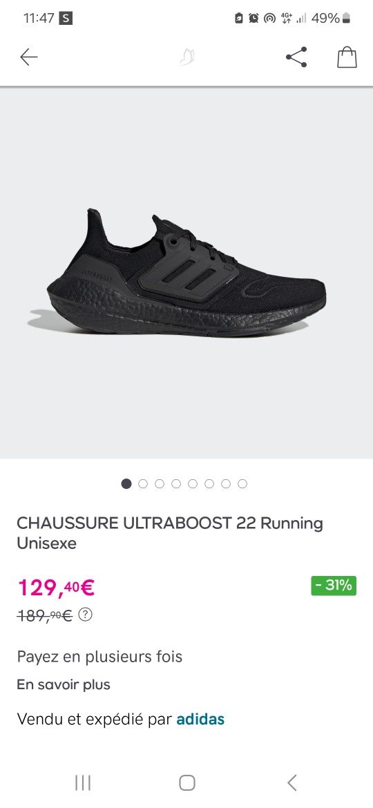 Adidas ultraboost originali marimea 36