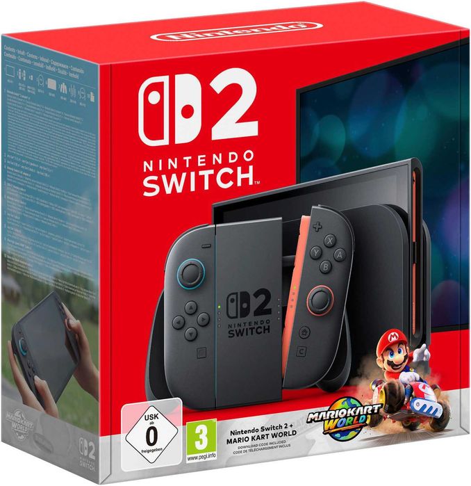 Nintendo Switch 2 + Mario Kart World Чисто нова