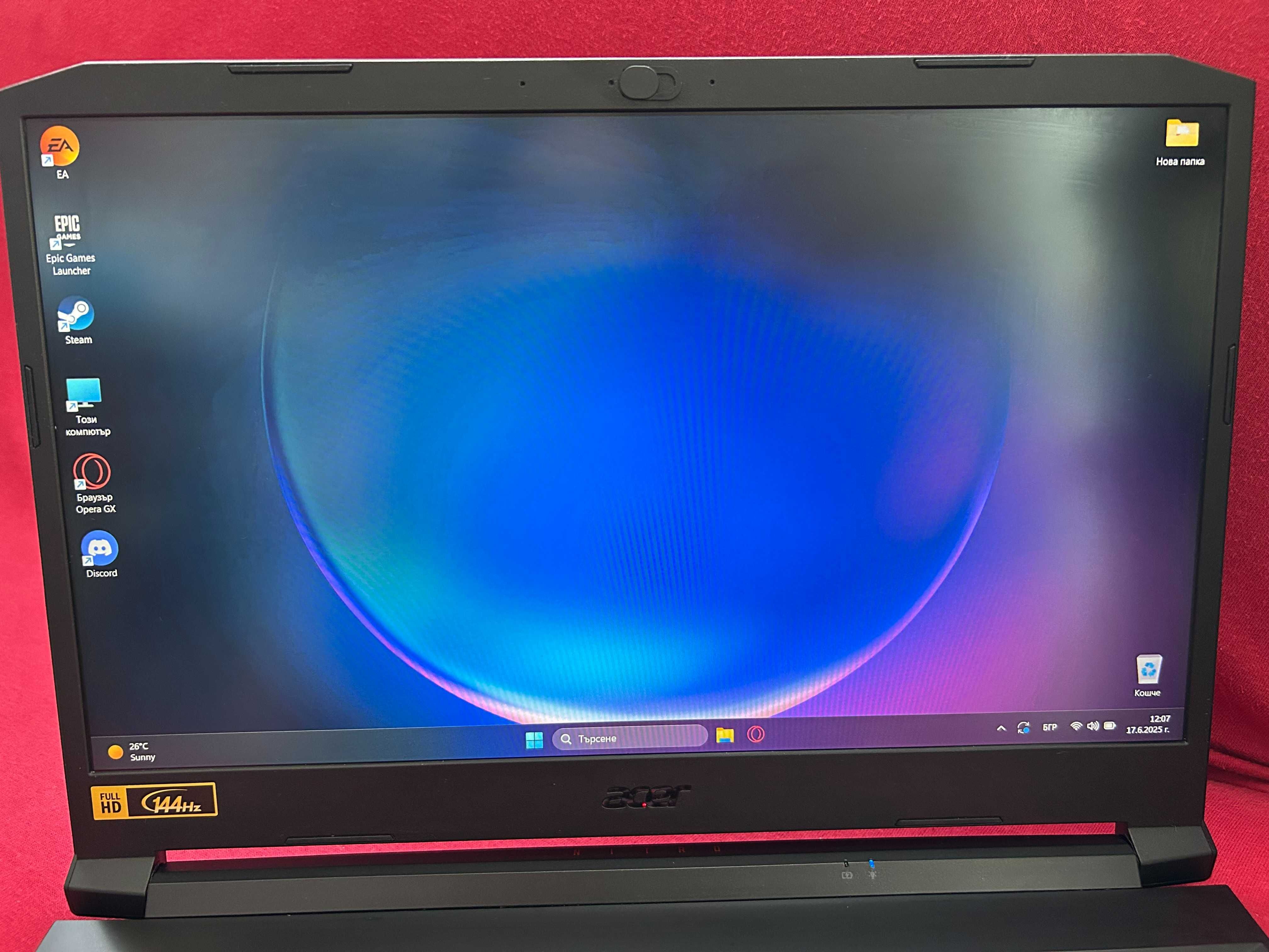 Геймърски лаптоп Acer Nitro 5, Intel i7, RTX 3060 !Коментар по цената!