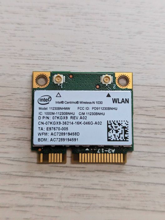 Intel Centrino N 1030 WiFi карта за лаптоп