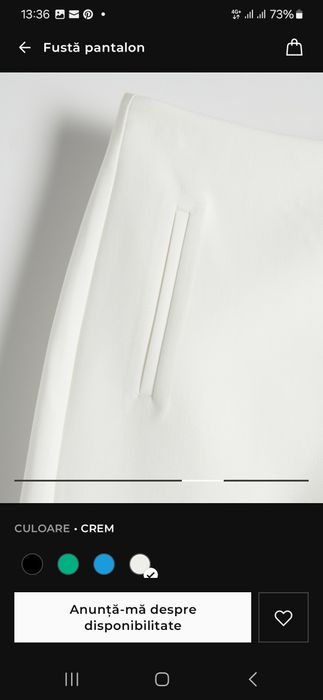 Pantaloni/fusta reserved marinea M