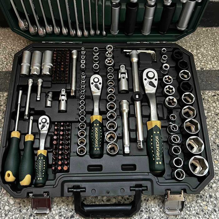 ТОП ЦЕНА !!! Комплект гедоре 216 части ROCKFORCE PREMIUM