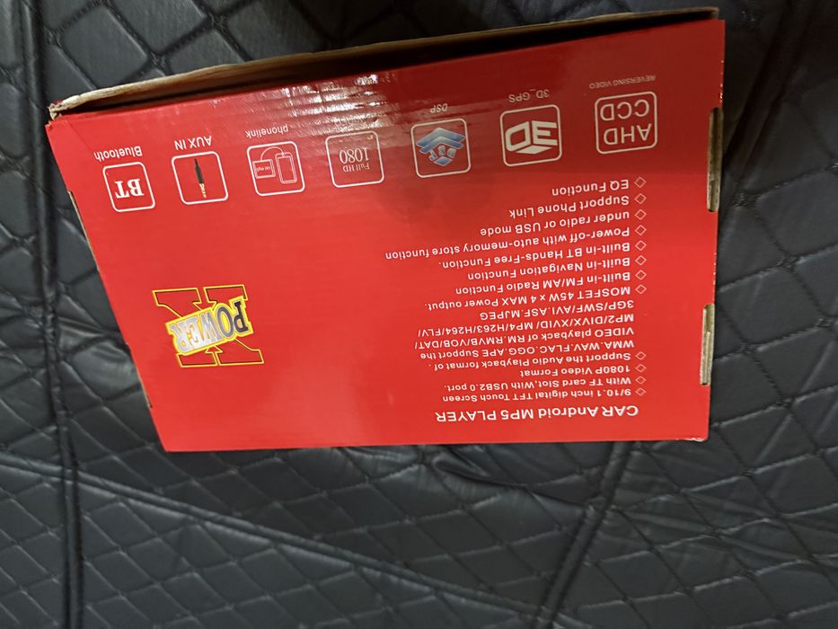 Navigație auto Android 9 inch– GPS, Bluetooth, Full HD, nouă în cutie