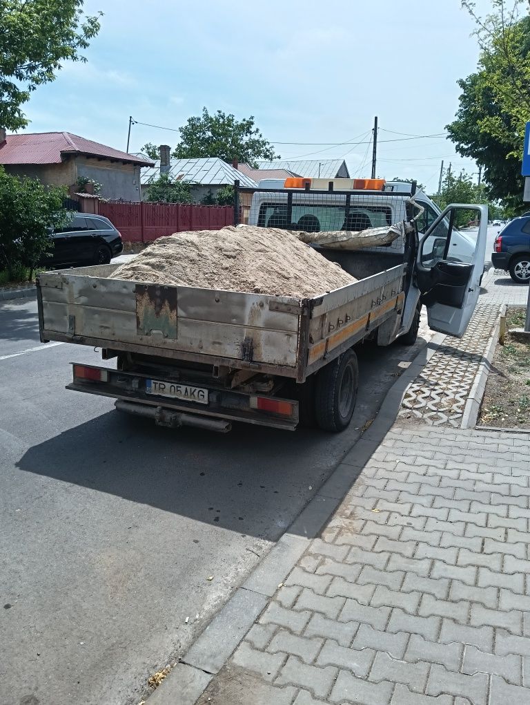 Transport nisip balastiera, balast de vad, pamant
