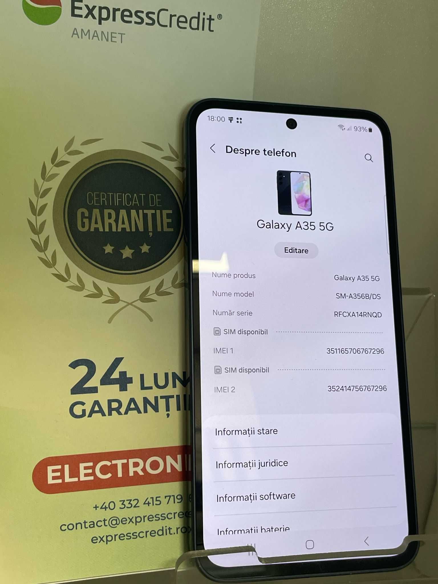 (Ag 29 Siraj ) Telefon  Samsung A35 5G