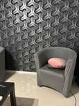 Set fotolii scoica din piele crem