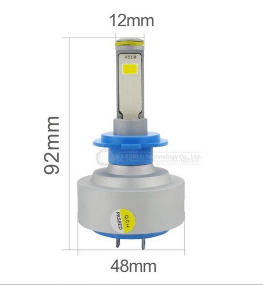 LED Крушки без вентилатор керамични - H3 2бр.