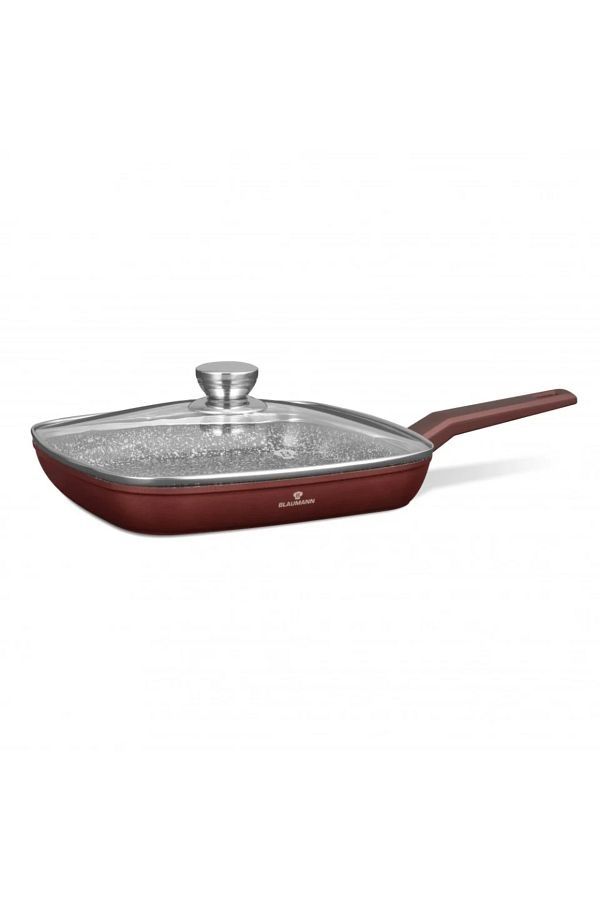 Tigaie Grill Aluminiu turnat cu Capac dd 28 cm- 2,8L