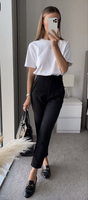 Черен панталон Zara