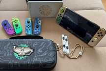 Nintendo Switch Oled-Legend of Zelda Full Box+folie+geanta+2manete