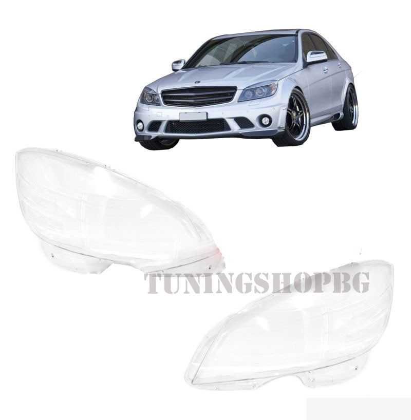 Капаци стъкла фарове Mercedes Benz C class W204 преди фейслифт 07-10