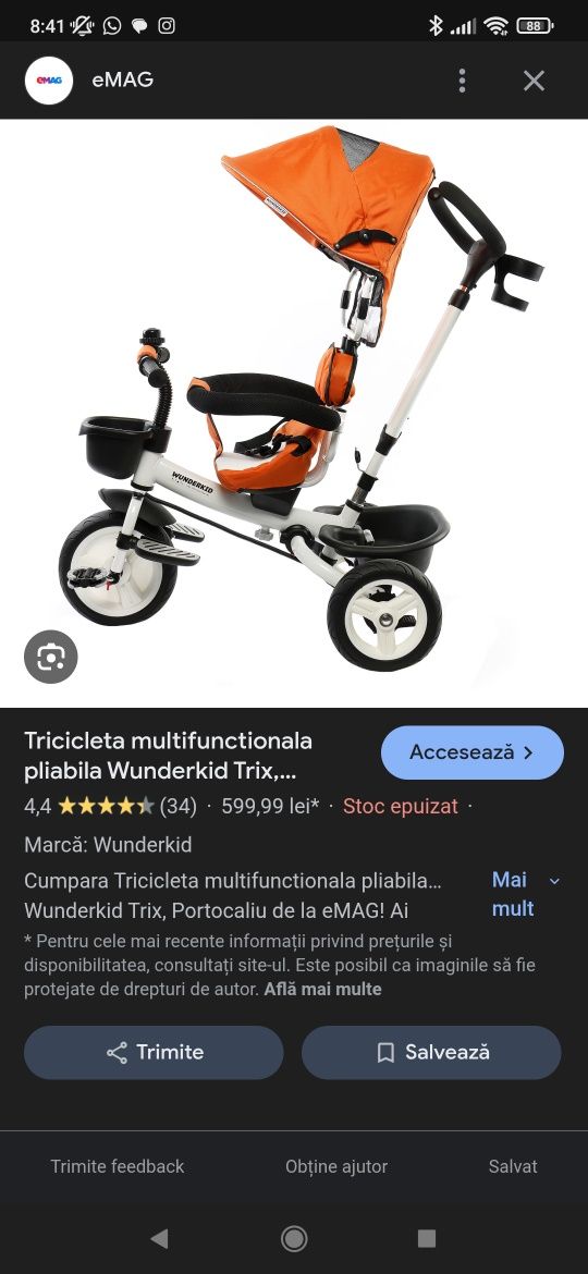 Tricicleta wunderkid