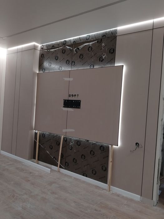 Установка Бамбук панели Гибкий мраморпанель тақ же МДФ