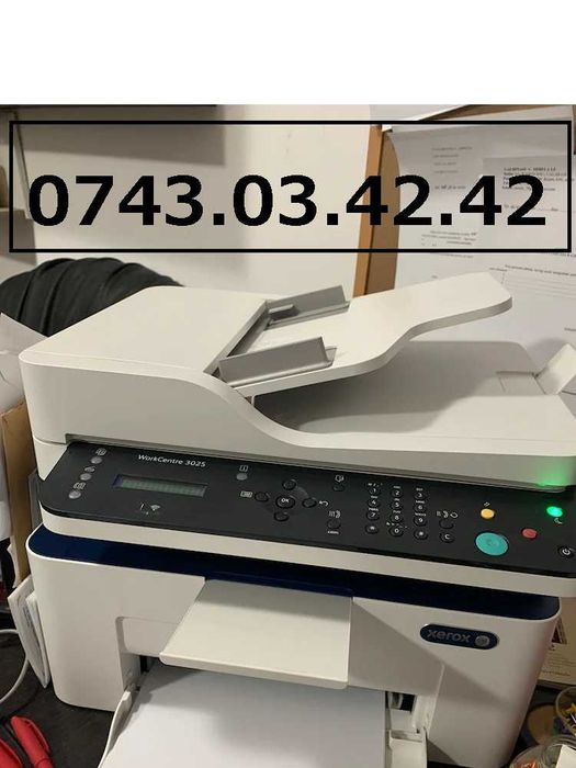 Multifunctional laser monocrom XEROX WorkCentre 3025NI,USB,Retea,Wi-Fi