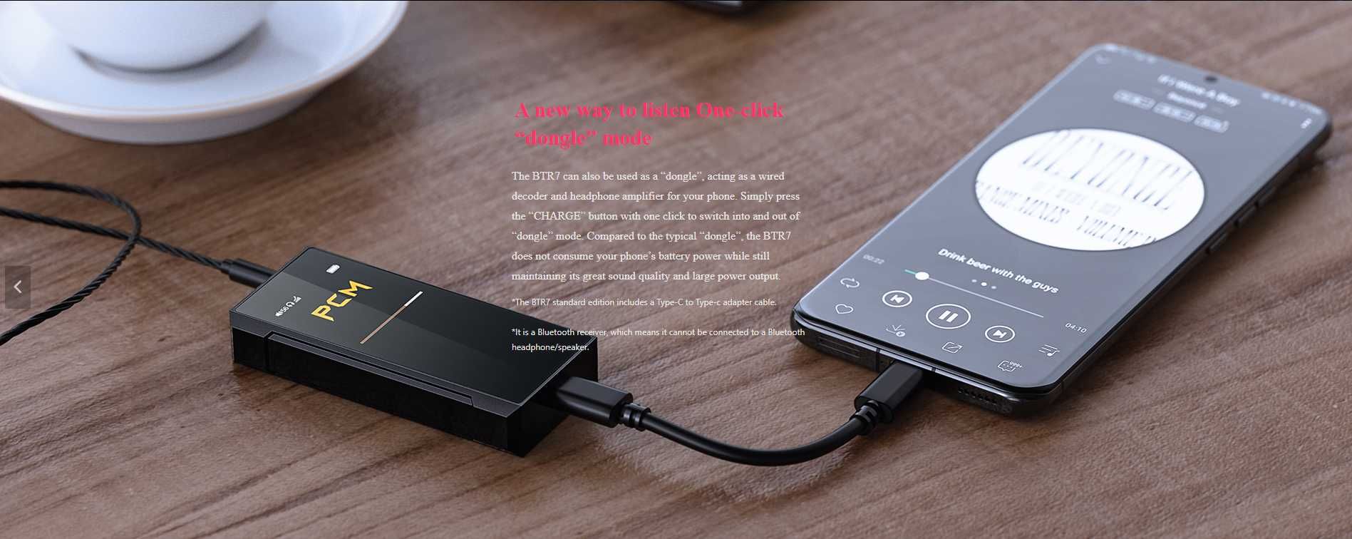 Fiio BTR7 Bluetooth усилвател за слушалки