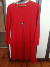 Червена рокля от памук - НОВА!!!
