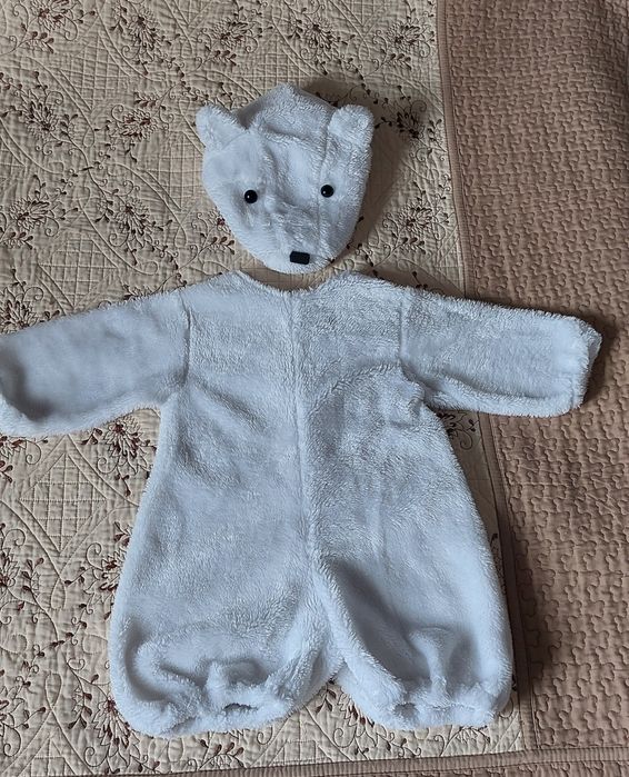 Костюм карнавальный новогодний Белый медведь 4-7 лет