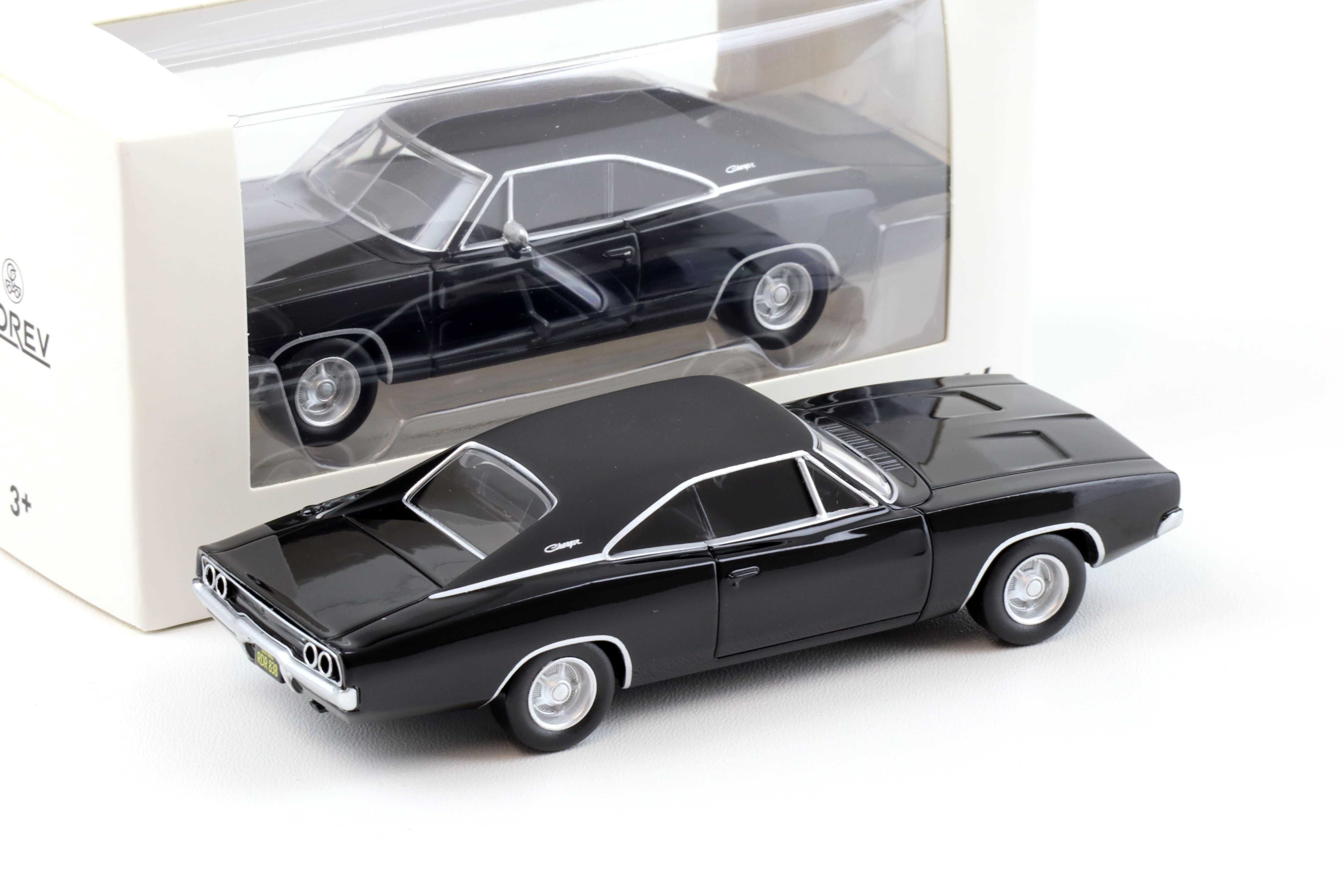 Fast & furious - 1968 Dodge Charger Black Jet-car 1:43 Norev