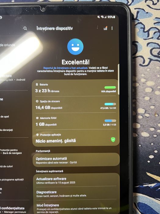 Tableta Samsung Galaxy Tab S6 Lite, negru, 64GB,cu SIM