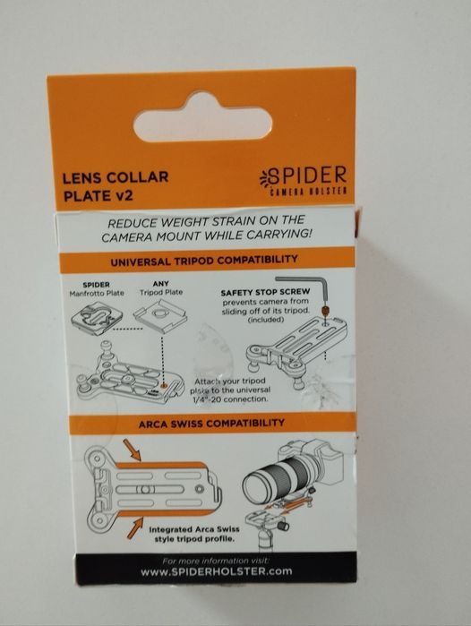 Кобур за фотоапарати плоча за нашийник на обектива v 2 Чисто Нов