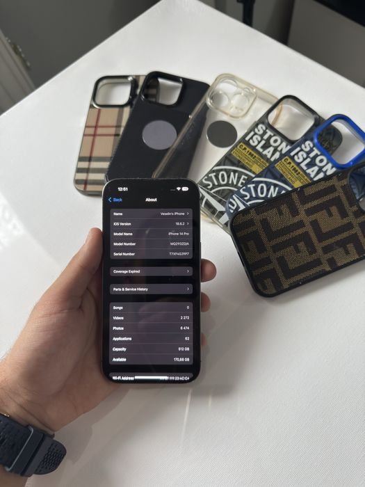 100% Батерия! IPhone 14 Pro 512 GB Deep Purple