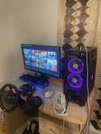 Pc gaming+monitor+tastatura/mouse+volan gaming