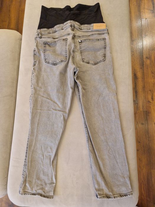 Сиви прави дънки за бременни