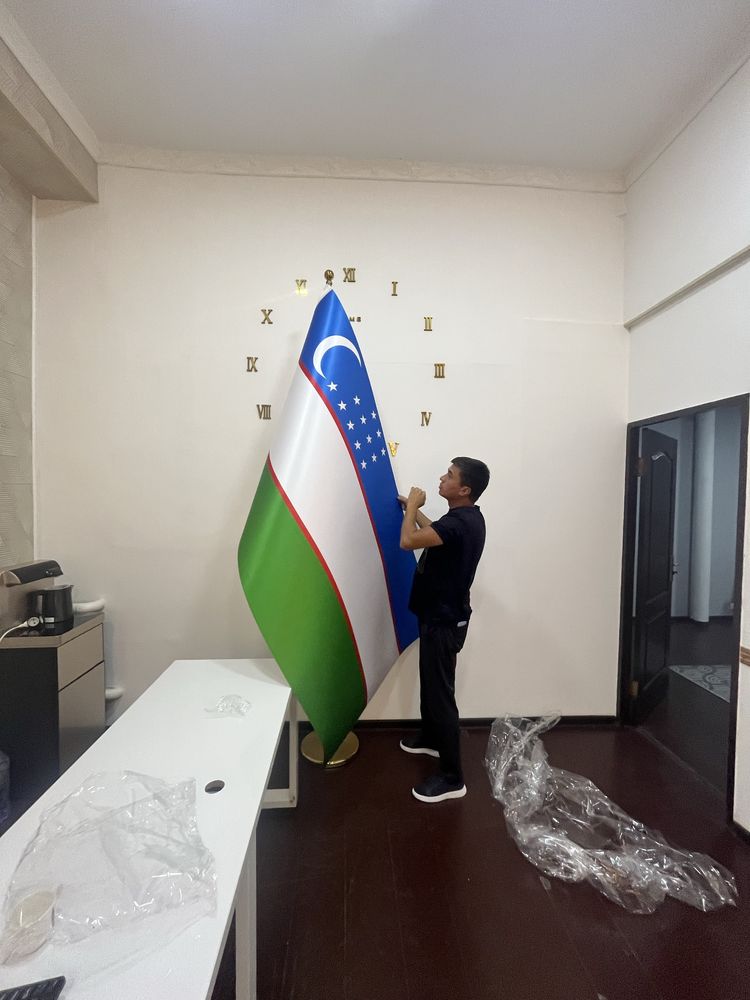 Флаг узбекистана