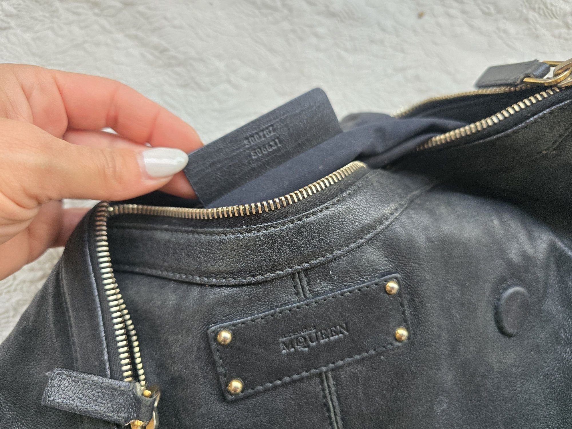 Дамска чанта клъч оригинална Alexander Mcqueen