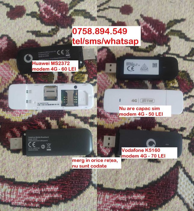 Modem 4G Router sim Wi-Fi 4G portabil wireless Huawei MODEM cartela