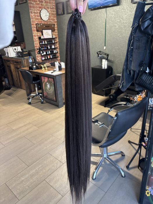 Опашка 65см тъмно кафява