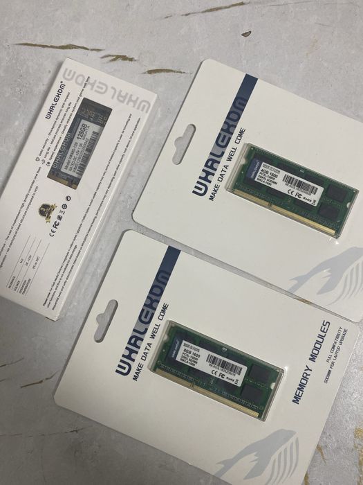 Продам ssd msata, ram ddr3 озу