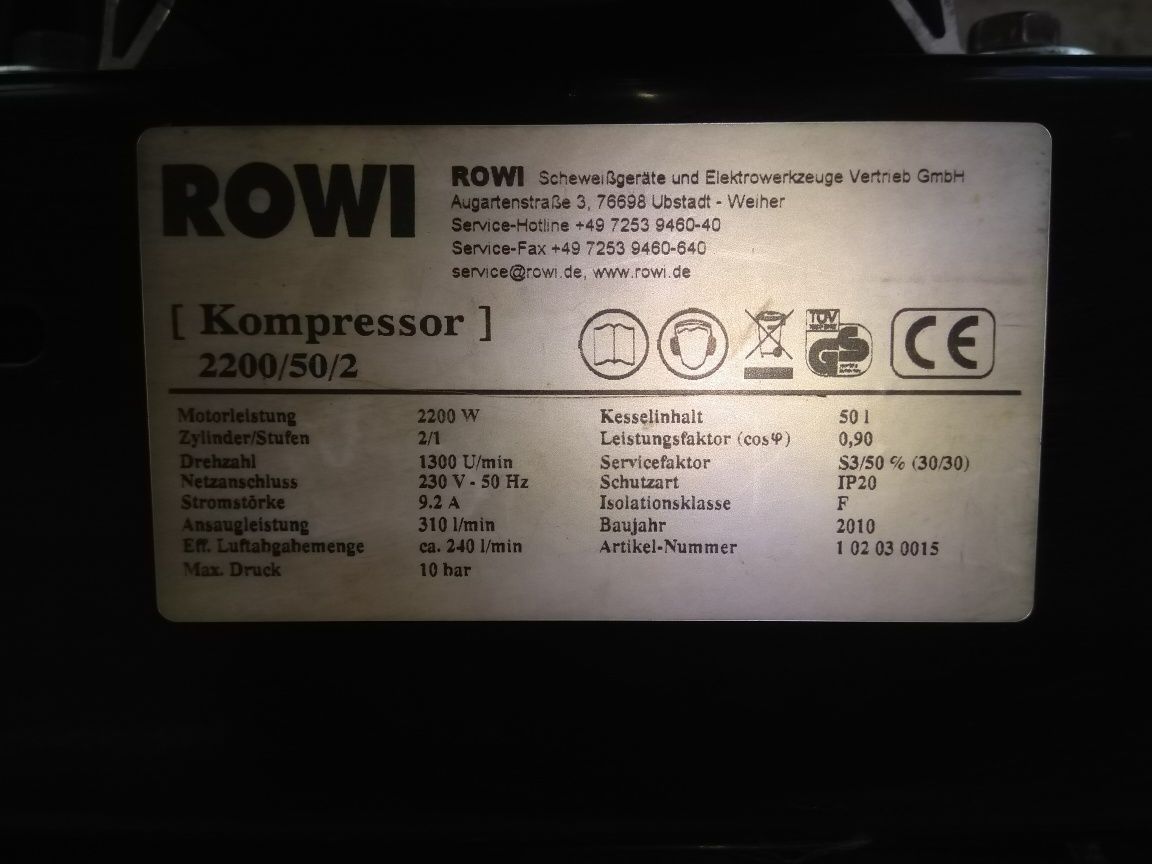 Compresor aer rowi,Germany,scule pneumatice!