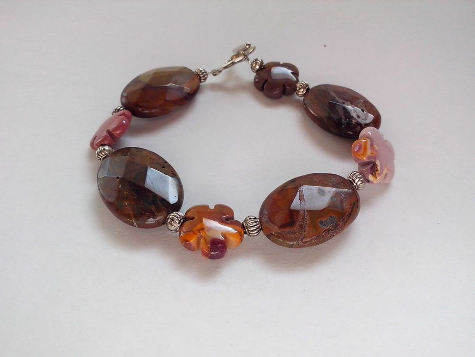 bratara chic pietre naturale,jasper mookait