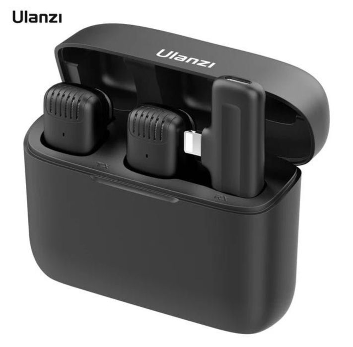 Безжичен микрофон. Брошка. Айфон. Андроид. Микрофон за телефон. влог