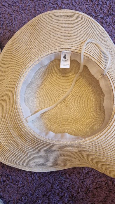Pălărie de vară șic de paie / plajă / oraș